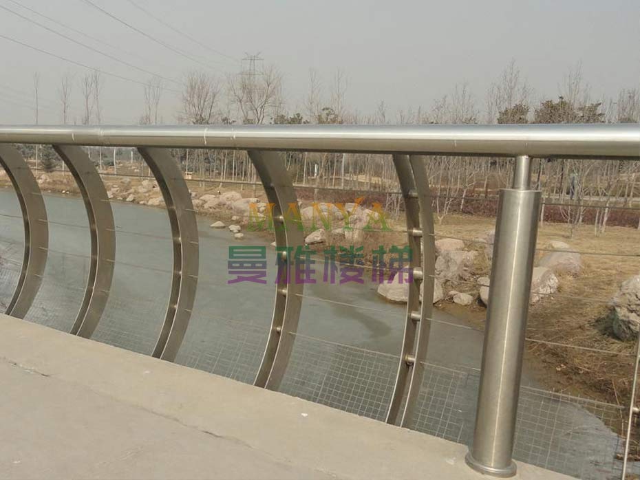 彎形不鏽鋼橋梁欄杆 JH-Q10
